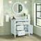 James Martin Vanities 36'' Single Vanity, Bright White w/ 3 CM Carrara White Marble Top 424-V36-BW-3CAR - alternate 5